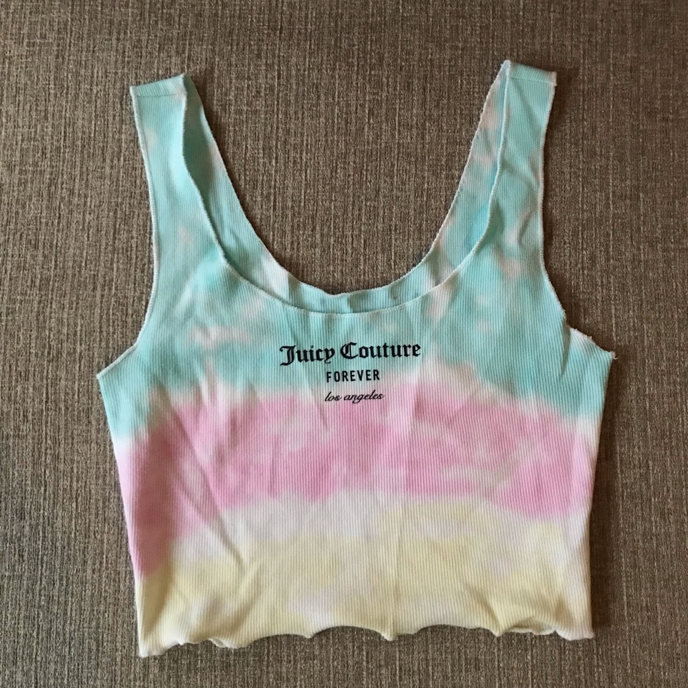 Juicy Couture x Forever 21 Tye-dye Cropped Tank Top